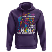 Autism Mom Hoodie Who Never Gives Up Family Support Autistic