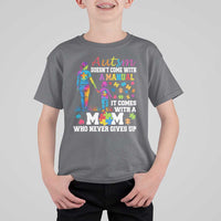 Autism Mom T Shirt For Kid Who Never Gives Up Family Support Autistic