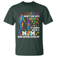 Autism Mom T Shirt Who Never Gives Up Family Support Autistic