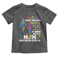 Autism Mom Toddler T Shirt Who Never Gives Up Family Support Autistic