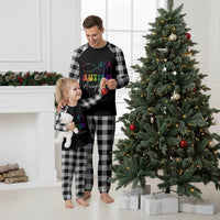 Autism Acceptance Plaid Pajama Set Advocate Educate Accomodate Include Rainbow Infinity Symbol - Wonder Print Shop