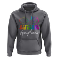 Autism Acceptance Hoodie Advocate Educate Accomodate Include Rainbow Infinity Symbol