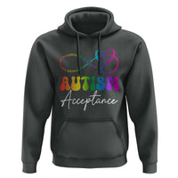 Autism Acceptance Hoodie Advocate Educate Accomodate Include Rainbow Infinity Symbol