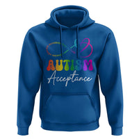 Autism Acceptance Hoodie Advocate Educate Accomodate Include Rainbow Infinity Symbol