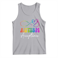 Autism Acceptance Tank Top Advocate Educate Accomodate Include Rainbow Infinity Symbol