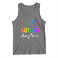 Autism Acceptance Tank Top Advocate Educate Accomodate Include Rainbow Infinity Symbol