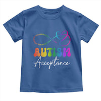 Autism Acceptance Toddler T Shirt Advocate Educate Accomodate Include Rainbow Infinity Symbol