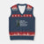 Are We Great Yet Because I Feel Ashamed V-Neck Knit Sweater Vest Horrified Embarrassed Crying Statue of Liberty - Wonder Print Shop