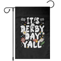 It's Derby Day Y'All Garden Flag Retro Groovy KY Horse Racing