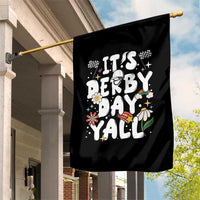 It's Derby Day Y'All Garden Flag Retro Groovy KY Horse Racing