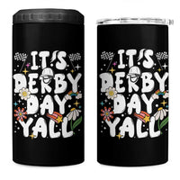 It's Derby Day Y'All 4 in 1 Can Cooler Tumbler Retro Groovy KY Horse Racing
