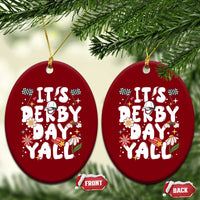 It's Derby Day Y'All Ceramic Ornament Retro Groovy KY Horse Racing