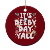 It's Derby Day Y'All Ceramic Ornament Retro Groovy KY Horse Racing