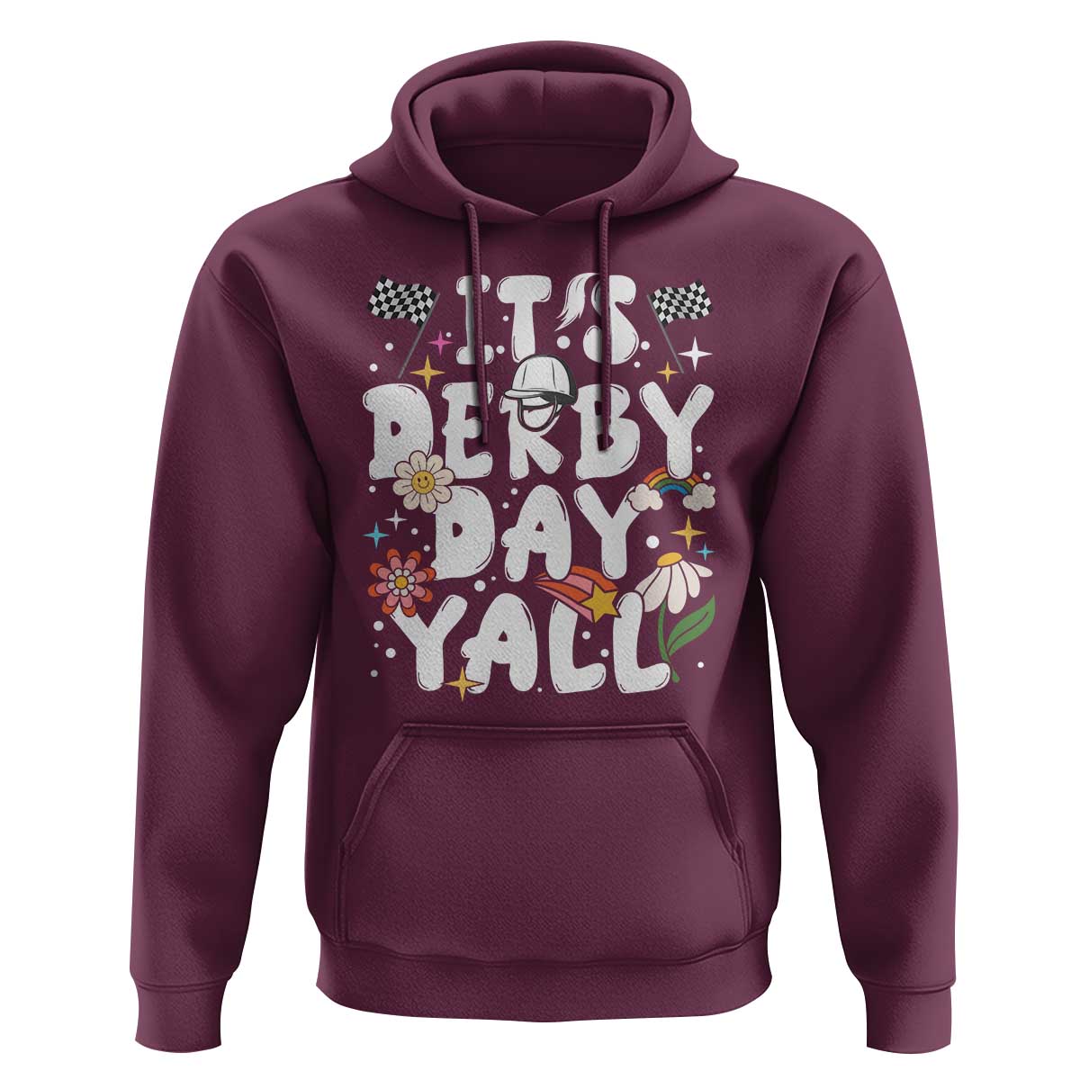 It's Derby Day Y'All Hoodie Retro Groovy KY Horse Racing