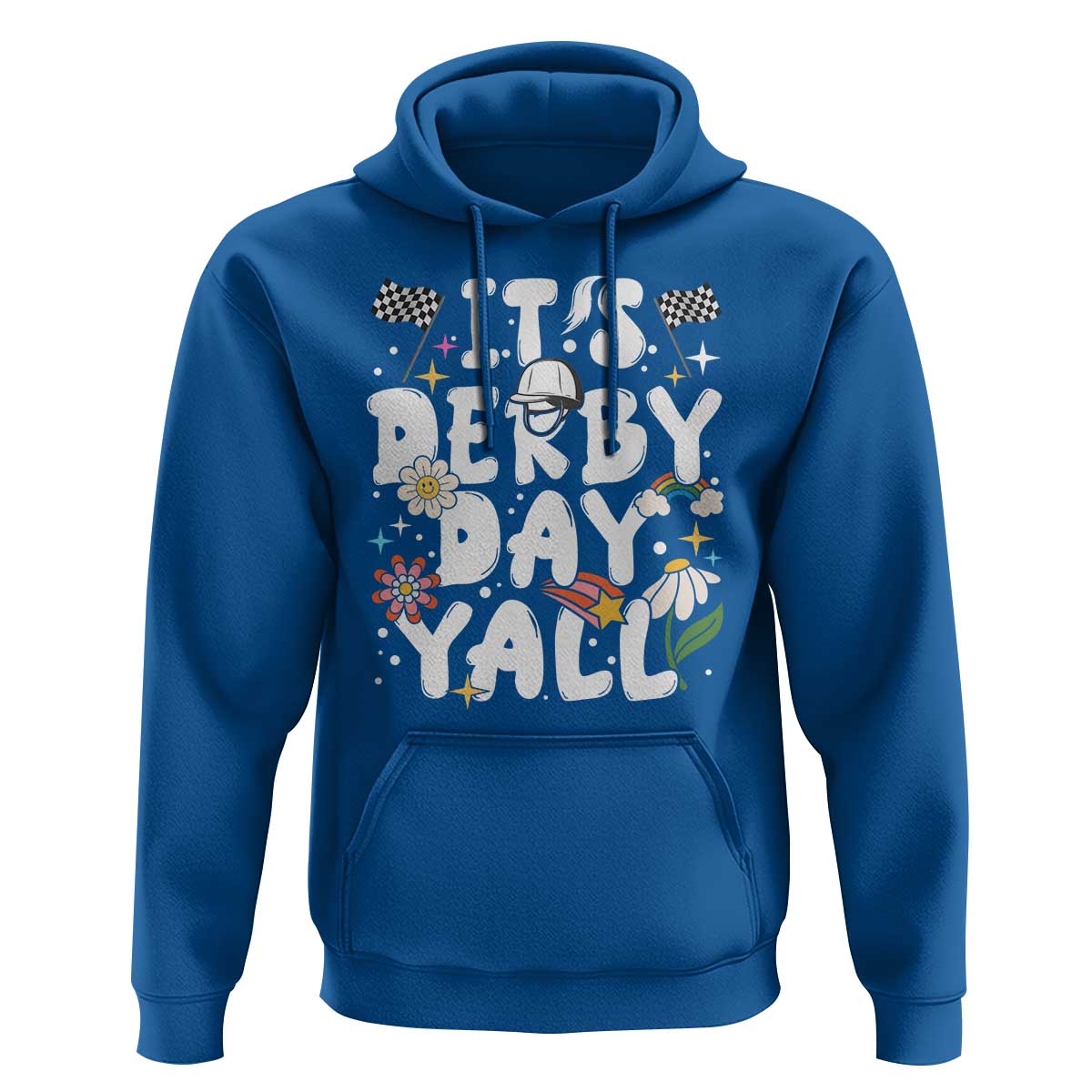 It's Derby Day Y'All Hoodie Retro Groovy KY Horse Racing