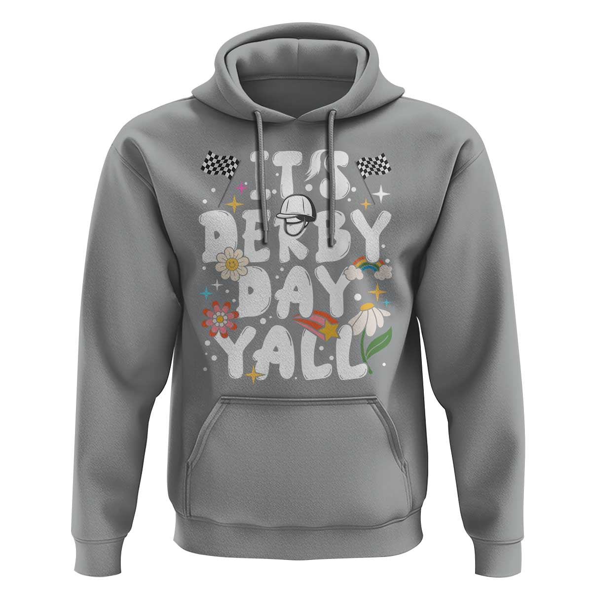 It's Derby Day Y'All Hoodie Retro Groovy KY Horse Racing