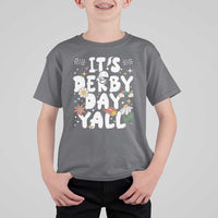 It's Derby Day Y'All T Shirt For Kid Retro Groovy KY Horse Racing