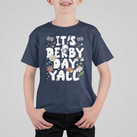 It's Derby Day Y'All T Shirt For Kid Retro Groovy KY Horse Racing