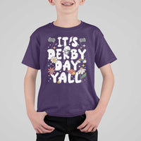 It's Derby Day Y'All T Shirt For Kid Retro Groovy KY Horse Racing
