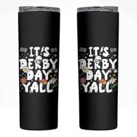 It's Derby Day Y'All Skinny Tumbler Retro Groovy KY Horse Racing