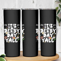 It's Derby Day Y'All Skinny Tumbler Retro Groovy KY Horse Racing
