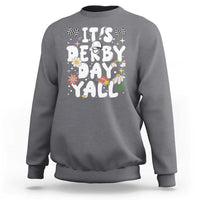It's Derby Day Y'All Sweatshirt Retro Groovy KY Horse Racing