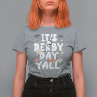 It's Derby Day Y'All T Shirt For Women Retro Groovy KY Horse Racing