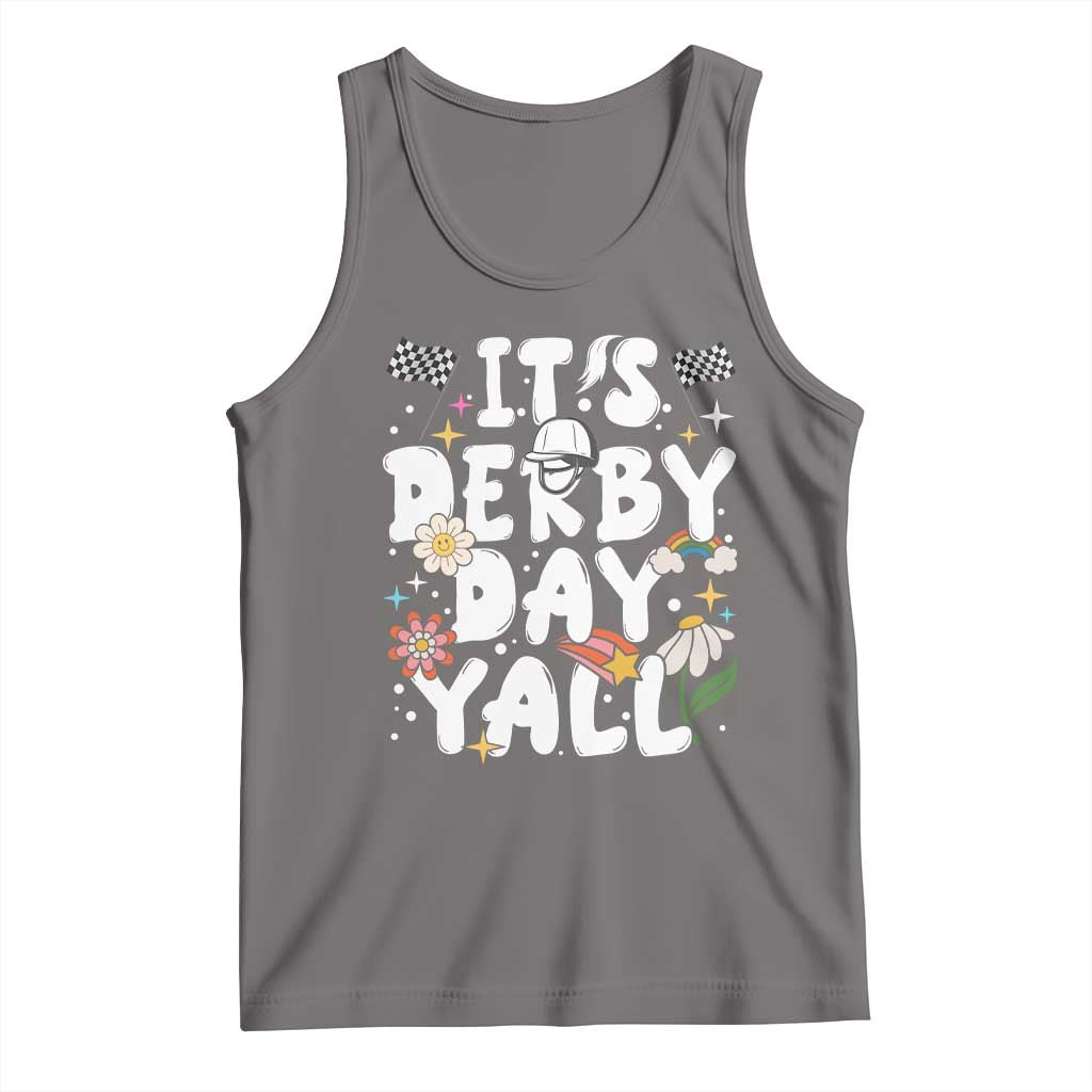 It's Derby Day Y'All Tank Top Retro Groovy KY Horse Racing