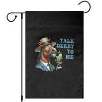 Talk Derby To Me Garden Flag Funny Horse Racing KY Racing Day