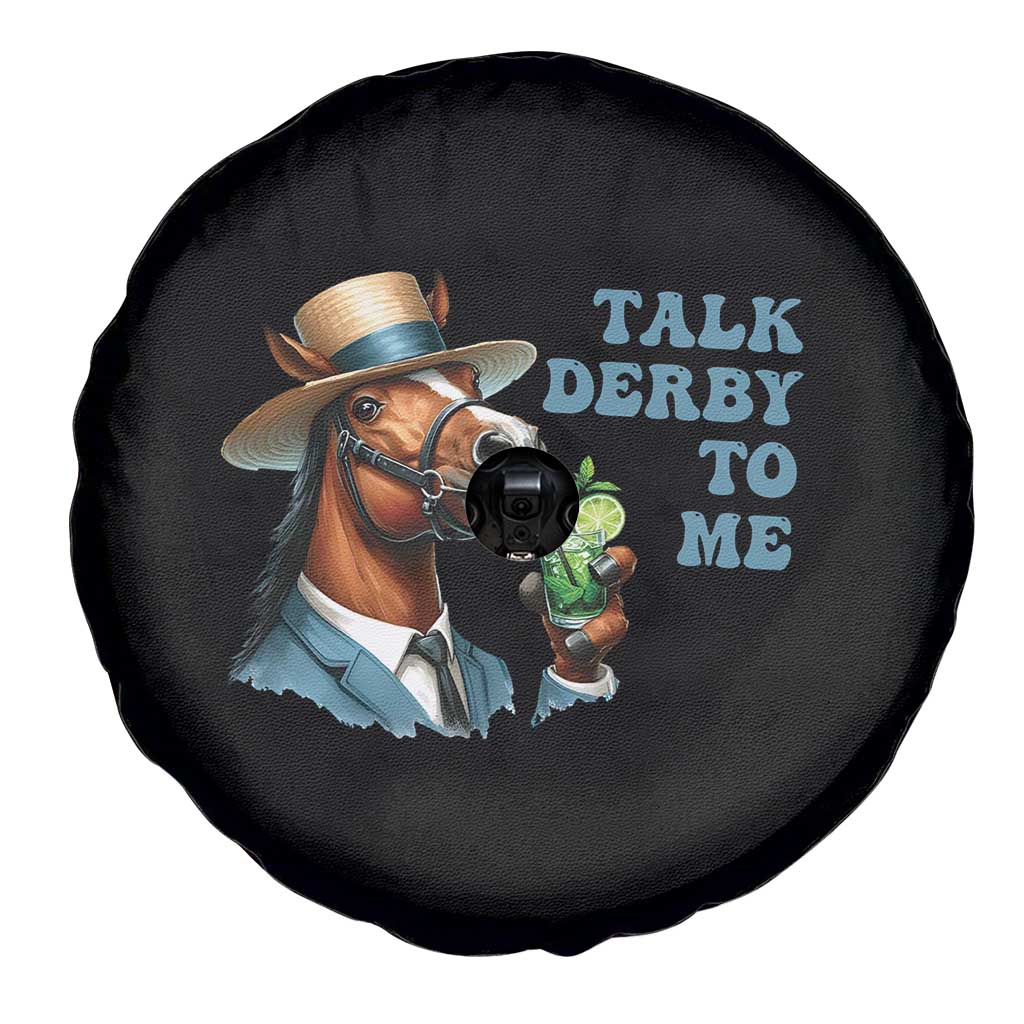 Talk Derby To Me Spare Tire Cover Funny Horse Racing KY Racing Day
