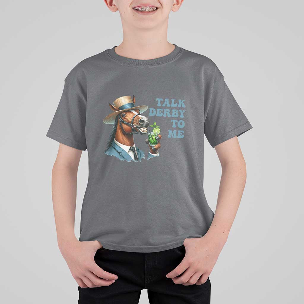 Talk Derby To Me T Shirt For Kid Funny Horse Racing KY Racing Day