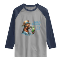 Talk Derby To Me Raglan Shirt Funny Horse Racing KY Racing Day