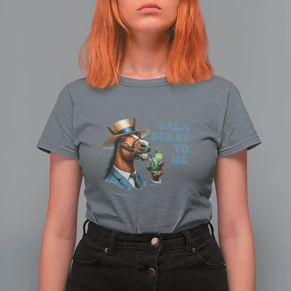 Talk Derby To Me T Shirt For Women Funny Horse Racing KY Racing Day