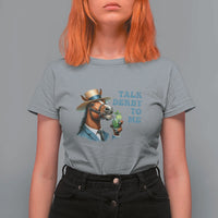 Talk Derby To Me T Shirt For Women Funny Horse Racing KY Racing Day