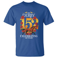 Celebrating 152 Years Horse Racing Anniversary Horseshoe Graphic T Shirt Elegant Run Lucky Charm Floral 152nd Anniversary