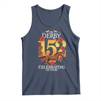 Celebrating 152 Years Horse Racing Anniversary Horseshoe Graphic Tank Top Elegant Run Lucky Charm Floral 152nd Anniversary