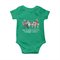 May The Horse Be With You Derby Day 2026 Baby Onesie Funny Horse Racing Triple Horse Equestrian Graphic
