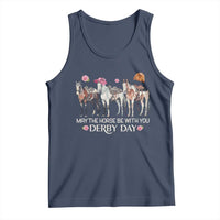 May The Horse Be With You Derby Day 2026 Tank Top Funny Horse Racing Triple Horse Equestrian Graphic