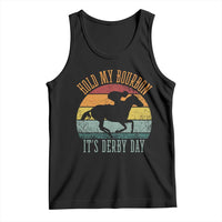Hold My Bourbon It’s Derby Day Vintage Sunset Tank Top Funny Horse Racing Enthusiast Retro Graphic