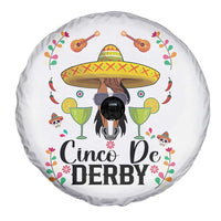 Cinco De Derby Funny Horse Racing Fiesta Spare Tire Cover Mexican Sombrero and Margarita Horse Lover