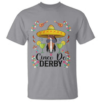 Cinco De Derby Funny Horse Racing Fiesta T Shirt Mexican Sombrero and Margarita Horse Lover