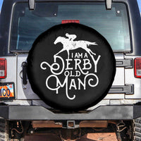 I Am A Derby Old Man Vintage Distressed Graphic Spare Tire Cover Classic Horse Racing Enthusiast Father’s Day Gift