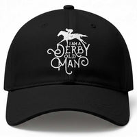 I Am A Derby Old Man Vintage Distressed Graphic Baseball Cap Classic Horse Racing Enthusiast Father’s Day Gift