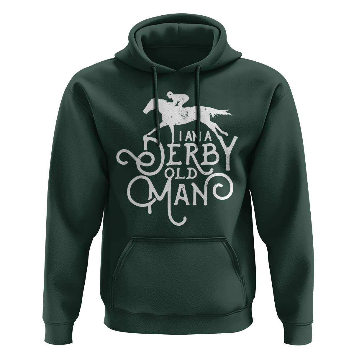 I Am A Derby Old Man Vintage Distressed Graphic Hoodie Classic Horse Racing Enthusiast Father’s Day Gift