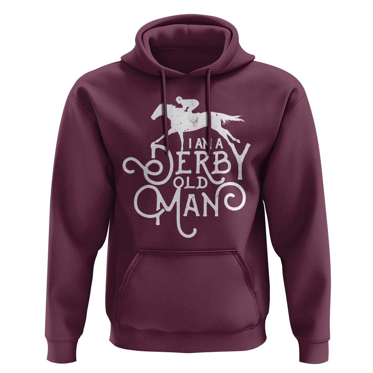 I Am A Derby Old Man Vintage Distressed Graphic Hoodie Classic Horse Racing Enthusiast Father’s Day Gift