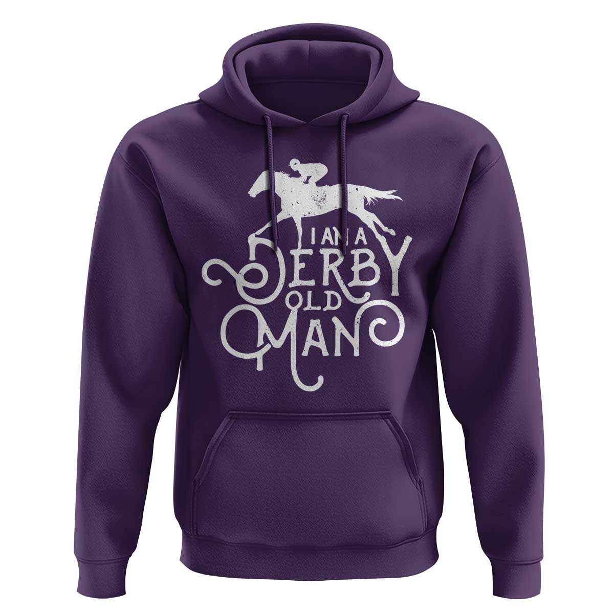 I Am A Derby Old Man Vintage Distressed Graphic Hoodie Classic Horse Racing Enthusiast Father’s Day Gift