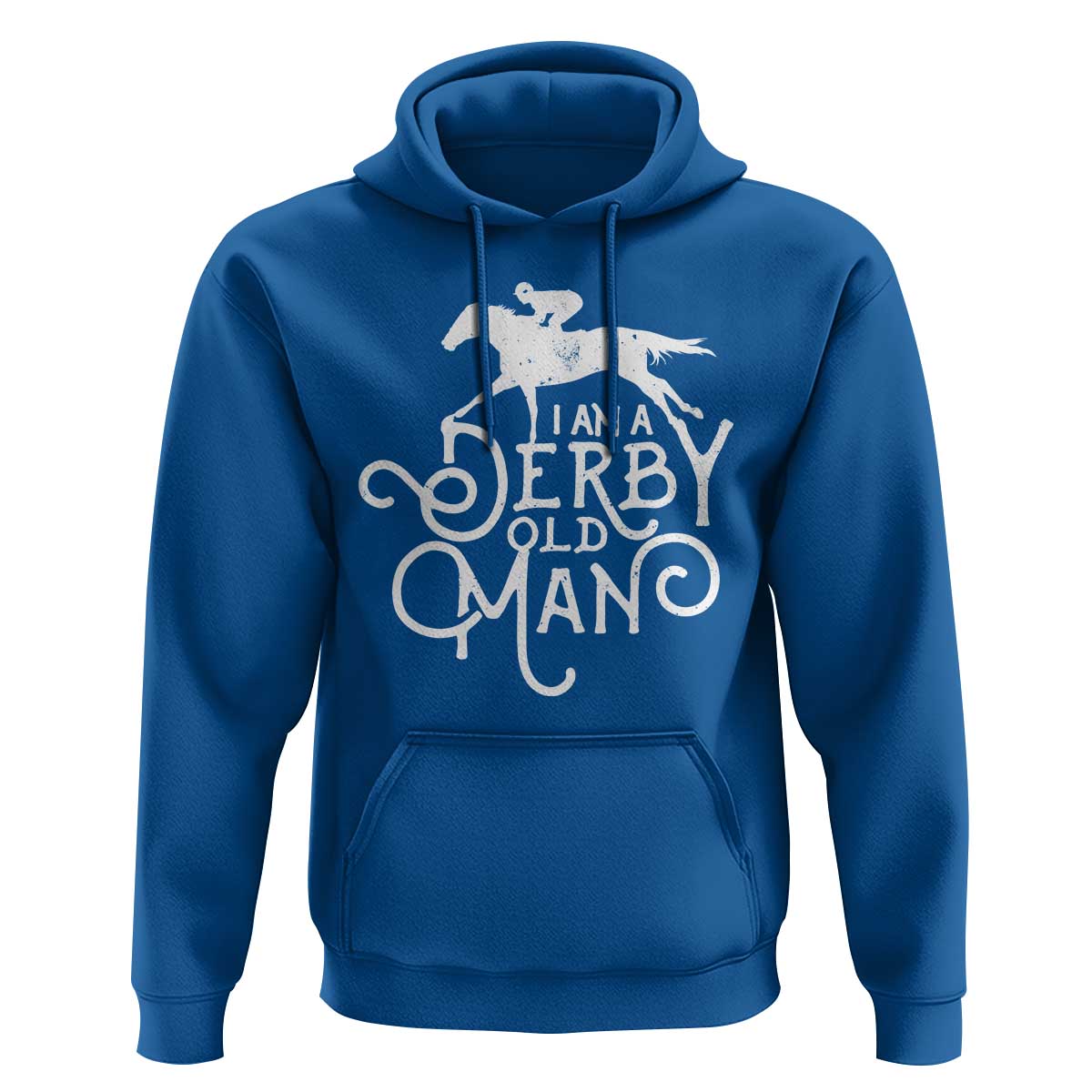 I Am A Derby Old Man Vintage Distressed Graphic Hoodie Classic Horse Racing Enthusiast Father’s Day Gift