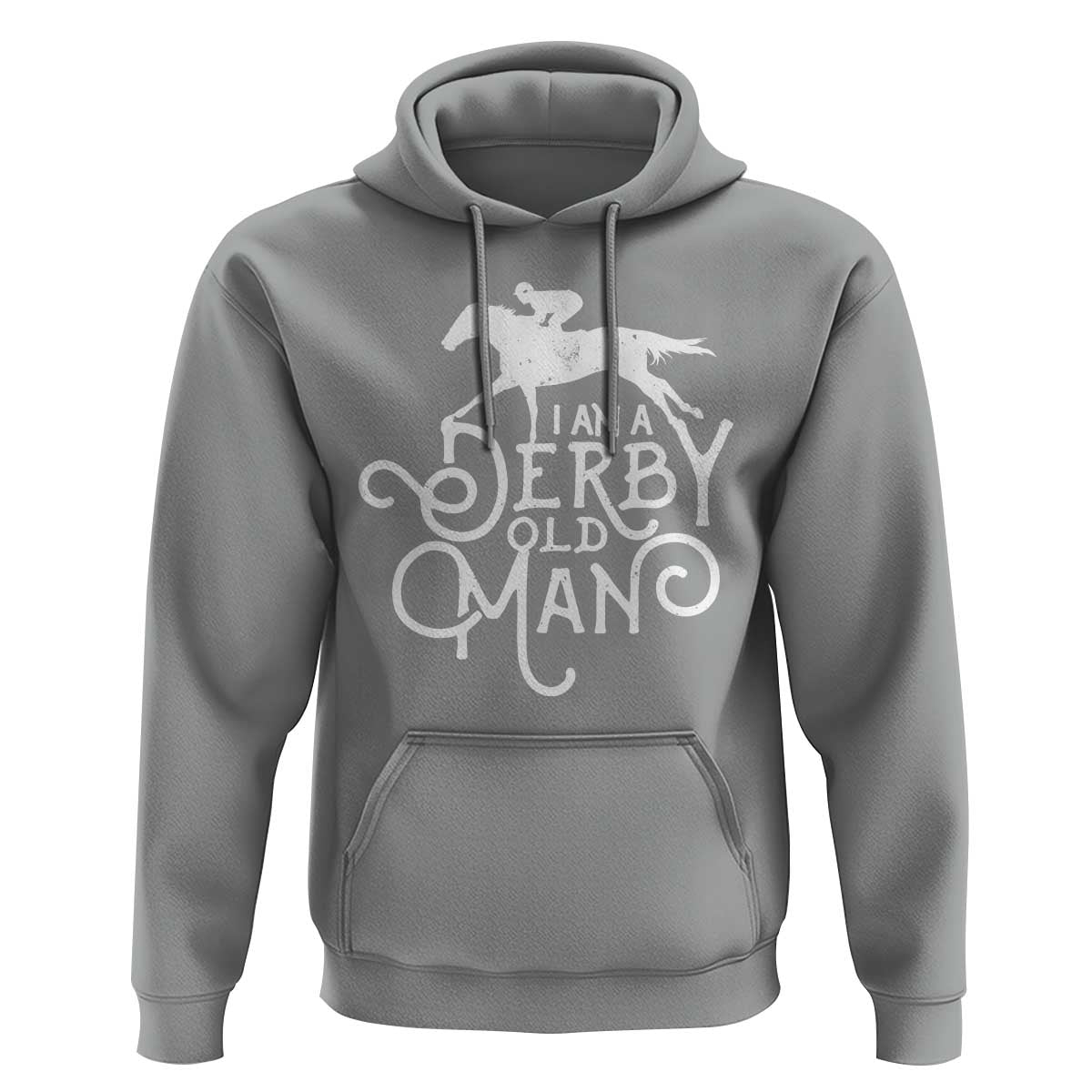 I Am A Derby Old Man Vintage Distressed Graphic Hoodie Classic Horse Racing Enthusiast Father’s Day Gift