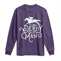 I Am A Derby Old Man Vintage Distressed Graphic Long Sleeve Shirt Classic Horse Racing Enthusiast Father’s Day Gift