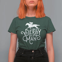I Am A Derby Old Man Vintage Distressed Graphic T Shirt For Women Classic Horse Racing Enthusiast Father’s Day Gift